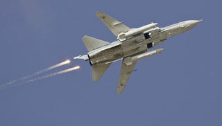 Máy bay Su-24 của Nga bị bắn hạ ở Syria?