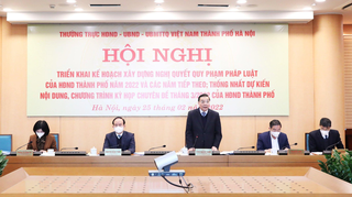 Hà Nội triển khai kế hoạch xây dựng nghị quyết quy phạm pháp luật của HĐND TP năm 2022