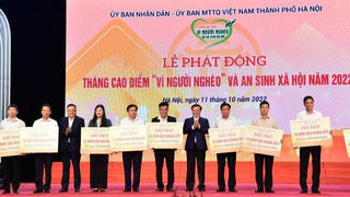 Hà Nội phát động Tháng cao điểm “Vì người nghèo” và an sinh xã hội năm 2022