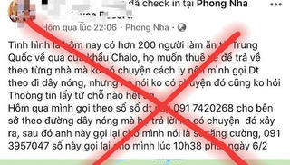 Xử lý thêm trường hợp tung tin sai sự thật bệnh Covid-19 ở Quảng Bình