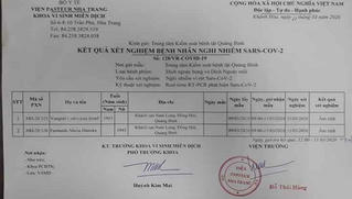 Đã có kết quả xét nghiệm của 2 du khách người Bỉ ở Quảng Bình