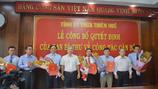 Thừa Thiên Huế công bố quyết định của Ban Bí thư về công tác cán bộ 