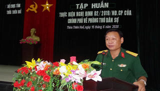 Tổ chức tập huấn Phòng thủ dân sự cho lực lượng vũ trang tỉnh Thừa Thiên Huế
