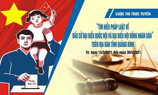 24 thí sinh đạt giải Cuộc thi trực tuyến Tìm hiểu pháp luật về bầu cử tại Quảng Bình 