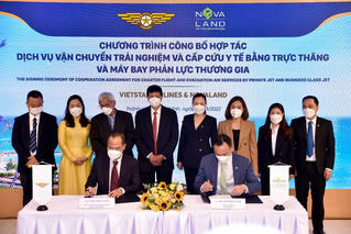 Novaland đưa chuỗi dịch vụ đẳng cấp trải nghiệm bằng trực thăng và máy bay phản lực vào hoạt động