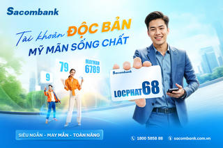 Sacombank nâng cấp dịch vụ tài khoản siêu đẹp