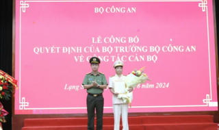 Thượng tá Lê Đăng Khoa làm Phó Giám đốc Công an tỉnh Lạng Sơn 