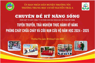 Trường THCS Nguyễn Trãi A trau dồi kỹ năng sống trước kỳ nghỉ hè