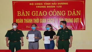 Thêm 148 công dân hoàn thành thời gian cách ly phòng, chống dịch Covid-19 