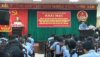  93 công chức ngành kiểm sát Hải Dương thi xây dựng bài phát biểu của Kiểm sát viên