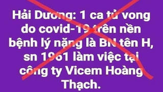 Bác tin đồn bệnh nhân ở công ty Xi măng Hoàng Thạch tử vong