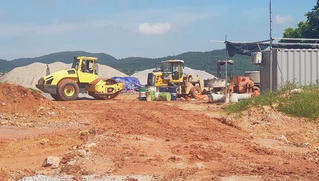 Dự án khu dân cư chưa được bàn giao đất đã tiến hành thi công