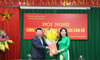 Bổ nhiệm tân Giám đốc Sở Tư pháp Bắc Giang