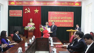 Điều động, bổ nhiệm Phó Trưởng Ban Nội chính Tỉnh ủy Thanh Hóa
