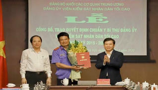 Chuẩn y Bí thư Đảng ủy Viện Kiểm sát nhân dân tối cao
