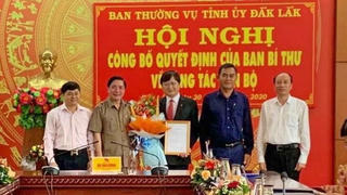 Chuẩn y Ủy viên Ban Thường vụ Tỉnh ủy Đắk Lắk nhiệm kỳ 2015-2020 
