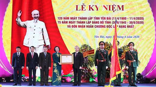 Kỷ niệm 120 năm thành lập, Yên Bái đón nhận Huân chương Độc lập hạng Nhất