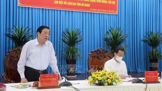 Trưởng Ban Nội chính Trung ương biểu dương An Giang phá thành công vụ đánh bạc, buôn lậu quy mô lớn