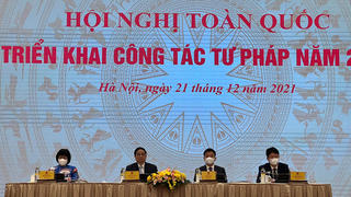 Thủ tướng Chính phủ dự Hội nghị toàn quốc triển khai công tác tư pháp năm 2022