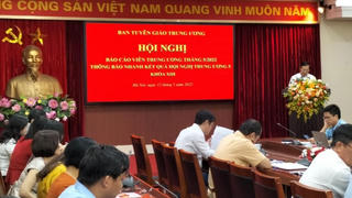 Thông báo nhanh kết quả Hội nghị Trung ương 5 khóa XIII
