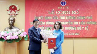 Công bố quyết định bổ nhiệm nữ Thứ trưởng Y tế Nguyễn Thị Liên Hương
