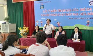 Lấy ý kiến trẻ em với dự thảo văn bản là việc làm có ý nghĩa