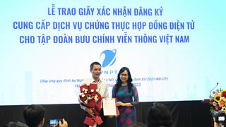 VNPT chính thức được cấp phép cung cấp dịch vụ chứng thực hợp đồng điện tử tại Việt Nam
