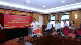 Ban Nội chính Trung ương ủng hộ đồng bào bị thiệt hại do bão số 3