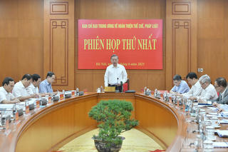 Kết luận của Tổng Bí thư tại Phiên họp thứ nhất Ban Chỉ đạo Trung ương về hoàn thiện thể chế, pháp luật