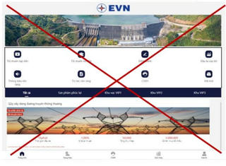 EVN cảnh báo tình trạng giả mạo trang web 