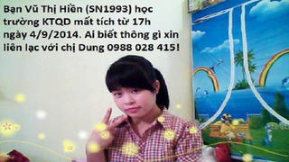 Nữ sinh ĐH Kinh tế quốc dân mất tích 6 ngày vẫn chưa tìm thấy