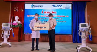 Tập đoàn THACO tặng 4 máy thở cao cấp để phục vụ điều trị bệnh nhân COVID–19 nặng tại Đồng Nai 