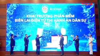 Bộ Tư pháp áp dụng biên lai điện tử trong Thi hành án dân sự trên toàn quốc từ tháng 7