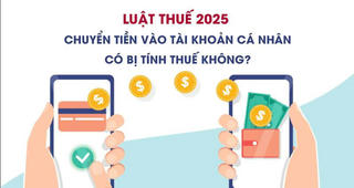 Giải đáp pháp luật - Chuyển tiền vào tài khoản cá nhân: Khi nào phải nộp thuế?