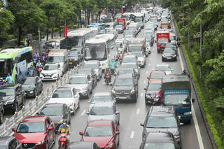Từ 9/7, Hà Nội điều chỉnh phân làn các phương tiện trên đường Võ Chí Công 