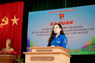 Thanh niên Hải Phòng đồng loạt ra quân tình nguyện hỗ trợ địa phương vận hành mô hình chính quyền 2 cấp