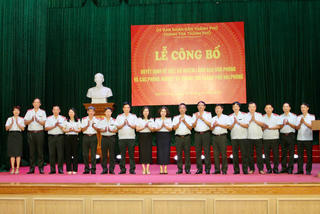 Công bố quyết định tổ chức bộ máy và công tác cán bộ Thanh tra Hải Phòng
