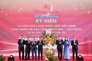 Lời cảm ơn của Báo Pháp luật Việt Nam nhân Kỷ niệm 40 năm ngày phát hành số báo đầu tiên 
