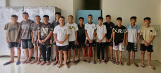 Tạm giữ 14 đối tượng gây rối, dùng hung khí tấn công người đi đường ở Thanh Hóa