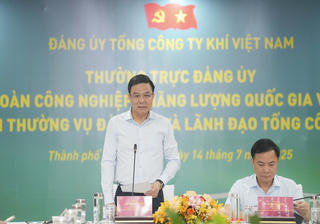 Thường trực Đảng ủy Petrovietnam làm việc với PV GAS 