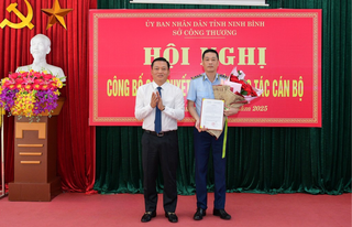 Ông Phan Thế Anh được bổ nhiệm làm Chi cục trưởng Chi cục Quản lý thị trường tỉnh Ninh Bình