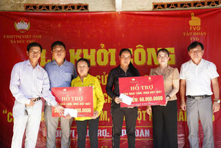 Tập đoàn FVG trao tặng 10 căn nhà mới cho hộ nghèo miền núi