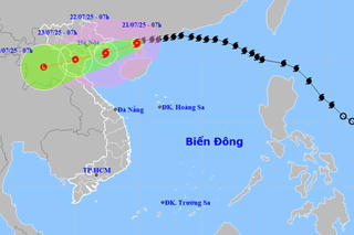 Bão số 3 đã đi vào vịnh Bắc Bộ