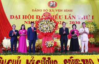 Trưởng Ban Chính sách, Chiến lược Trung ương Trần Lưu Quang dự Đại hội điểm Đảng bộ cấp xã tỉnh Lào Cai mới