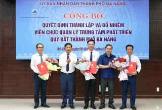 Thành lập Trung tâm Phát triển quỹ đất Đà Nẵng, bổ nhiệm 3 lãnh đạo chủ chốt