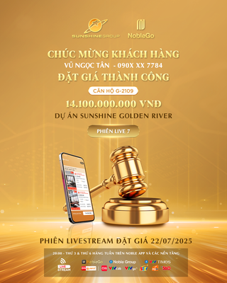 Livestream của Sunshine Group 22/7: Bất ngờ căn hộ 3 phòng ngủ Sunshine Golden River được chốt giá 14,1 tỷ đồng
