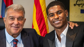 Tiền đạo người Anh Marcus Rashford ra mắt Barcelona