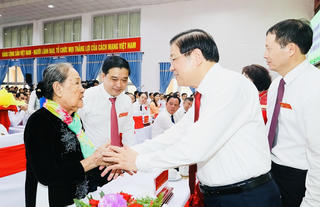 Trưởng ban Nội chính Trung ương Phan Đình Trạc dự Đại hội điểm Đảng bộ xã Xuân Lộc