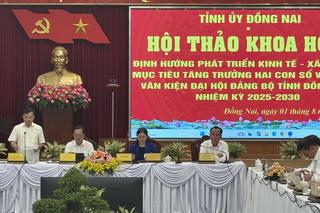TS. Bùi Văn Thạch, Phó Chủ tịch chuyên trách Hội đồng Lý luận Trung ương: 'Thời cơ vàng để Đồng Nai hoạch định mô hình tăng trưởng mới'

