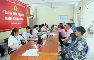 Trung tâm hành chính công xã Bản Xèo phát huy hiệu quả sau 1 tháng vận hành